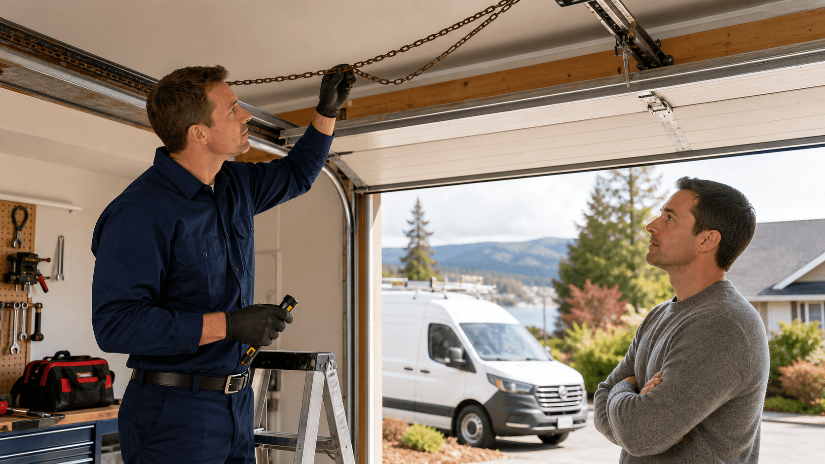 Chain Repair Warning Signs for Duncan Garage Doors