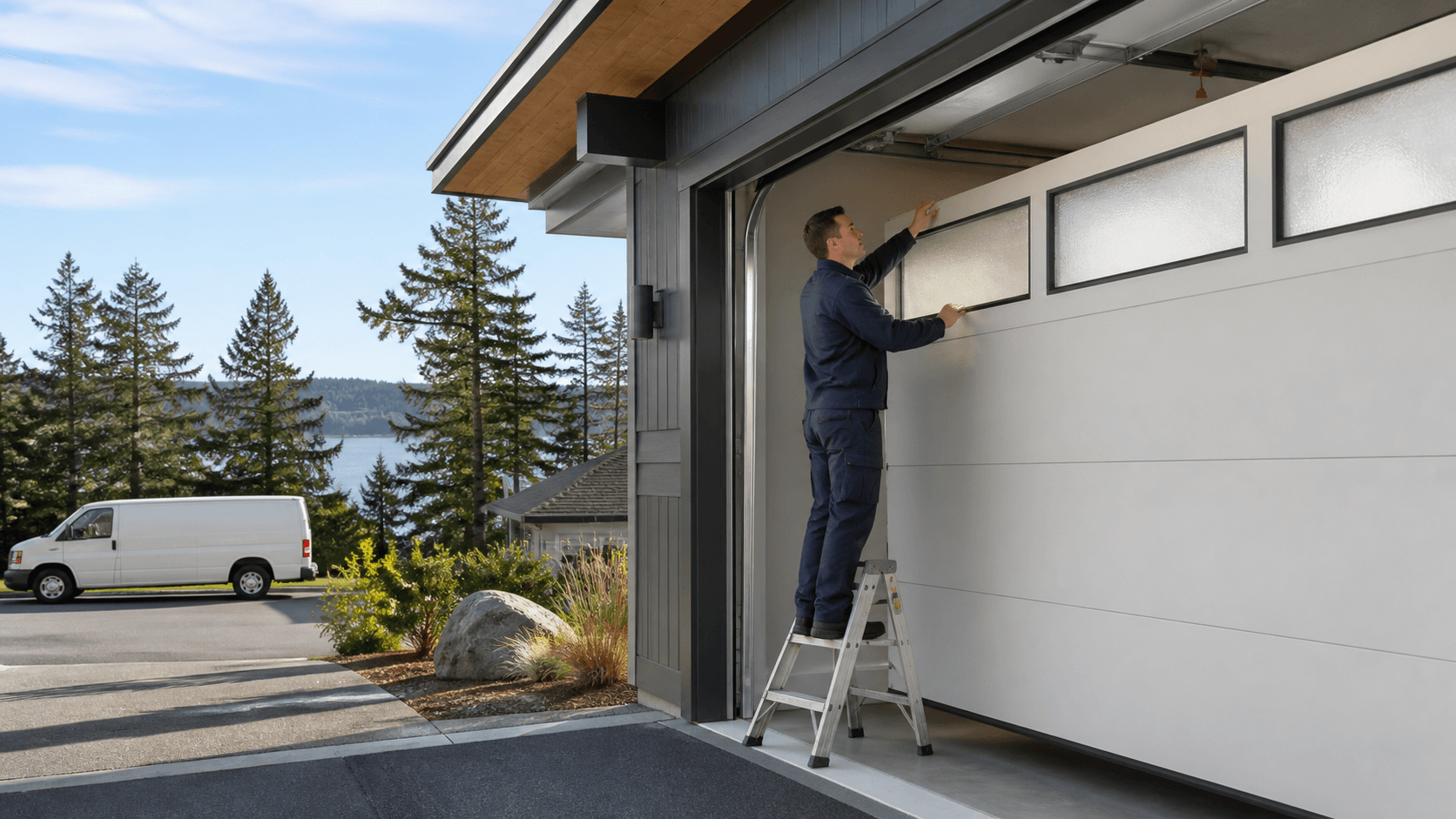 Replacing Garage Door Windows for Mill Bay Privacy and Light